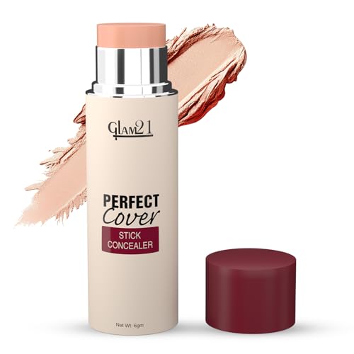Image of Glam21 Perfect cover stick concealer| Waterproof With Full Coverage |Easily Blendable Concealer | CreamyTexture | Matte Finish | Weightless and breathable Formula | Long Lasting|Sand Viel| 6gm