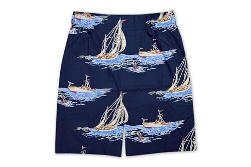 Brooks Brothers Men's Traditional Fit Mixed Nautical Prints 100% Cotton Boxers Shorts,