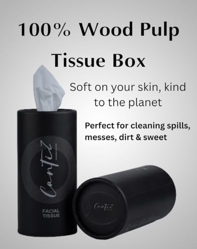 Image of Cantiz Cylindrical tissue | Perfumed | Car cup holder Tissue | Facial Tissue | Compact Travel Pack | Brand | 2 Ply Soft And Highly Absorbent | 100% Natural Virgin Wood Pulp