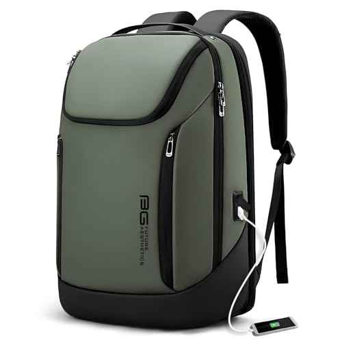 BANGE Business Smart Backpack Waterproof fit 15.7 Inch Laptop Backpack with USB Charging Port,Travel Durable Backpack