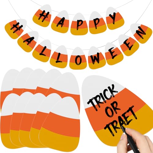 Motiskyy 100 Pcs Halloween Candy Corn Paper Cutouts Classic Design 4 Inch DIY Craft Decoration Set Halloween Corn Bulletin Board Cutout for Fall DIY Art Wall Craft Home Parties Festive Projects