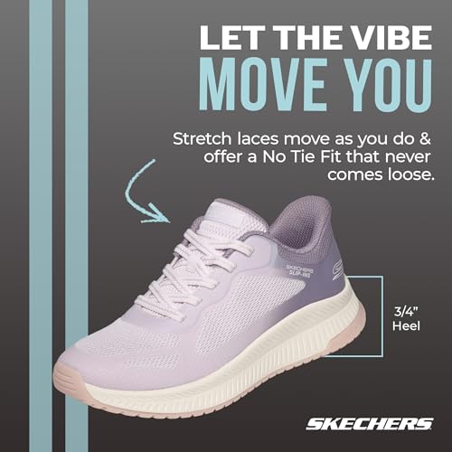 Image of Skechers Womens Hands Free Slip-ins Bobs Squad 4 - Staple Look