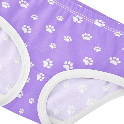 Animal Paw Prints Purple Toddler Girls Underwear 2t Cotton Little Girl Panties Fancy Briefs Kids Undies4