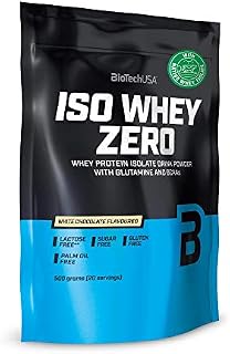 BioTechUSA Iso Whey Zero, Lactose, Gluten, Sugar Free, Premium Whey Protein Isolate, 500 g, WhiteChocolate