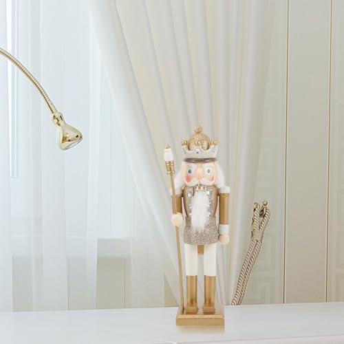 Figurine Créative Casse-Noisette en Bois Décoratif Or - 6