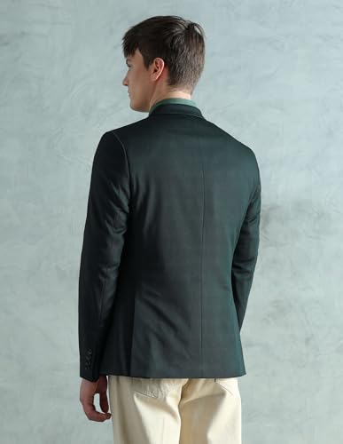 Image of Arrow Men's Zero Calorie Slim Fit Textured Blazer