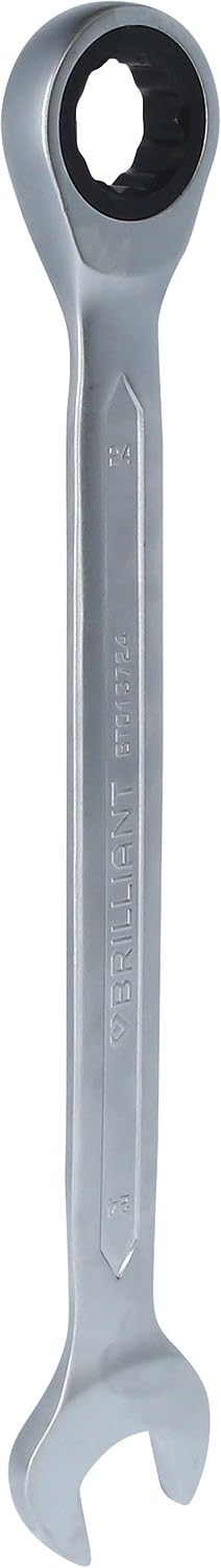 BRILLIANT TOOLS BT013724 Ratchet Ring Spanner 24 mm [Powered by KS Tools]