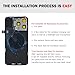 UooFide Rear Back Glass Cover Replacement Compatible with iPhone 15 Pro 6.1-Inches All Carriers +Pre-Installed Plate +Wireless Charging Coil Flex Cable +Flashlight +Microphone +Camera Frame (Blue)