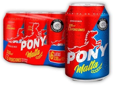 DECA EXPERTS - PONY Malta Bebida sin Alcohol - Malt Beverage Non-Alcoholic Drink 330ml - 11.61 Fl Oz - Imported from Colombia