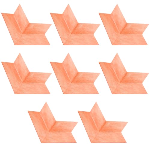 8 Pack Outside Waterproofing Corner Shower Membrane Corner Shower Seamless Membrane Corner Polyethylene Corner Membrane for Bathtub and Steam Room