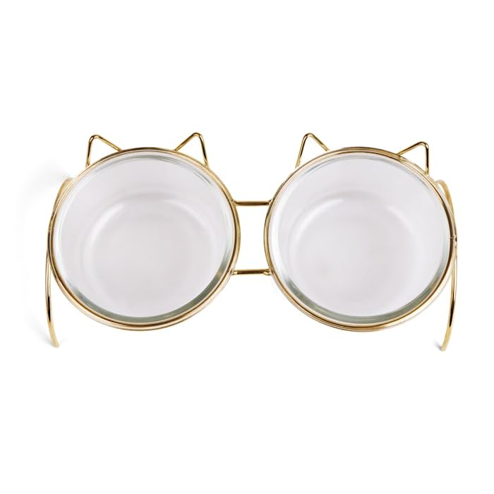 EveryYayGlass Cat Head Double Diner