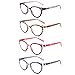 IVNUOYI 4 Pack Reading Glasses Blue Light Blocking Fashion Ladies Readers with Spring Hinges,Anti Glare UV Eyestrain ,Computer Eyeglasses for Women 2.5