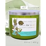 Eucalyptus Spearmint Aromatherapy Candle 3-Wick | Soy Scented Candle for Home 15.8 oz | Stress Relief Candle | Spa Candles Gift for Relaxation, Men & Women | Long Lasting Eucalyptus Candles - Image 4