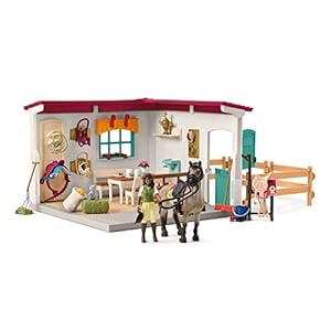 SCHLEICH 42591 zadelkamer, vanaf 5 jaar, Horse Club – speelsets