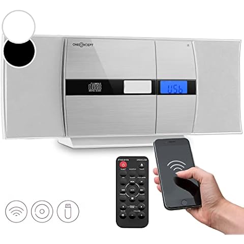 Equipo de música oneConcept V-15 con reproductor de CD, Bluetooth y montaje en pared Cover