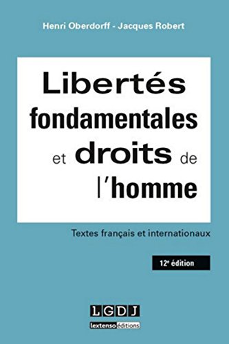 Télécharger Libertés fondamentales et droits de l'homme 12ème PDF Ebook En Ligne