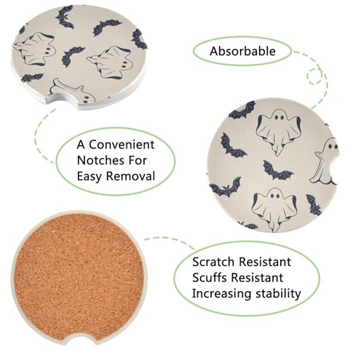 Burbuja Posavasos para Carro 2 Pack Cerámico Absorbente miniatura 2