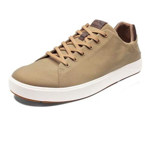 OLUKAI Lae'ahi Li Men's Sneakers, Drop-in Heel & All-Day Comfort, Breathable Lining, Waxed Canvas