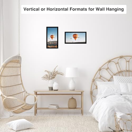 Image of JCJMY 5x15 Picture Frame Black for Wall Hanging, Wall Mounting Horizontally or Vertically, 5 x 15 Wall Gallery Poster Photo Frame with Shatter Resistant Plexiglass, Black