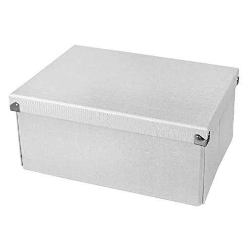 Samsill PNS02LSBK Pop n' Store Decorative Storage Box With Lid