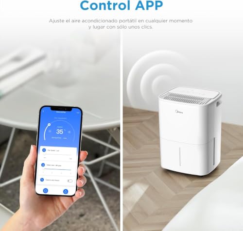 Miniatura 6 de Midea Deshumidificador De Humedad Silencioso 12l Con App Control Hasta 35 M2 - Deshumificadores Para Humedades En Habitación Con Depósito Extraible - Deshumificador Electrico Pequeño Bajo Consumo