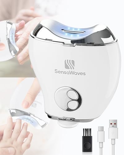 3-in-1 Electric Nail Clipper for Baby & Adults, USB Rechargeable Trimmer with LED Light, Polisher...