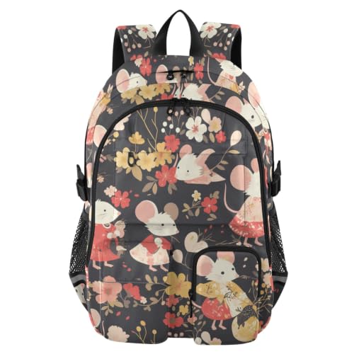 Mochilas para laptop Busy Mouse de 17.5" para el instituto o la oficina de adolescentes