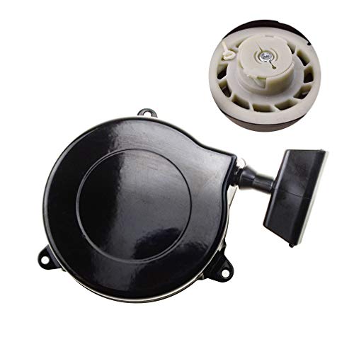 GOOFIT Tirador Minimoto, Aluminio Arranque Universal Desbrozadora 1 pieza Reemplazo para 4.0KW 4.5HP BS4.0 499706 Motores Negro