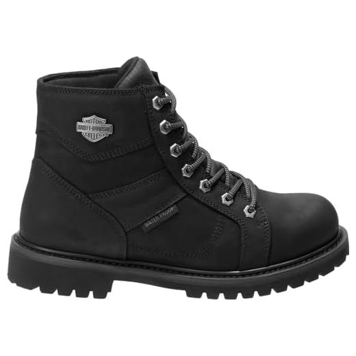HARLEY-DAVIDSON FOOTWEAR Men's Lagarto CT Boot, Black, 11.5
