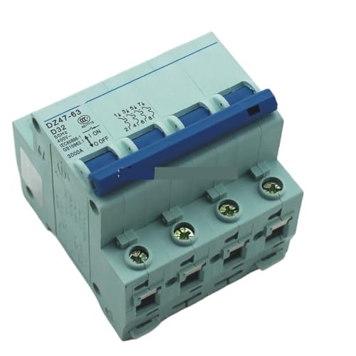 Disjoncteur 4P 32A pour tableau électrique triphasé 240V 415V