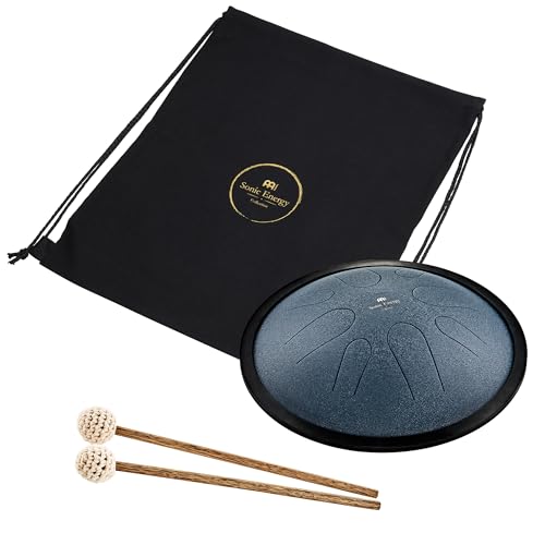 Meinl Sonic Energy Steel Tongue Drum Percussion Instrument 10', 8 Notes with Mallets, Bag — for Musician Gift, Meditation, Yoga, Sound Baths