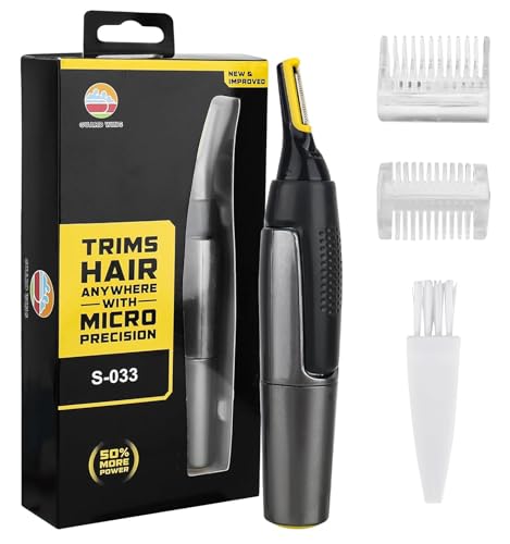Tondeuse nez,oreilles et sourcils,USB Rechargeable Tondeuse Nez et Oreilles pour le Nez,Portable Rasoir Homme du Visage,Design Compact et Sans Douleur,à...