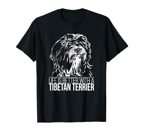 Proud Tibetan Terrier life is better dog gift present T-Shirt