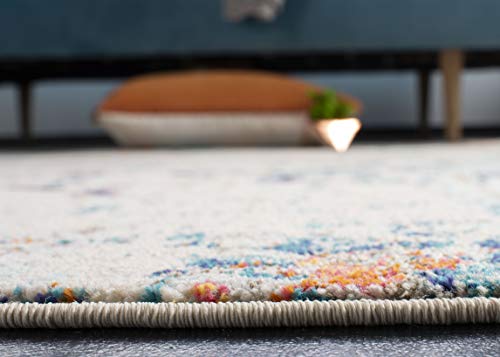Tapete cuadrado 5' x 5' Cream/Orange SAFAVIEH miniatura 6