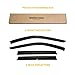 Rain Guards for 2011-2021 Jeep Grand Cherokee (Not for Cherokee L), Out-Channel Window Visor Shields Vent Deflector Shade Wind Dark Smoke Tape-On Outside-Mount, 4PCS