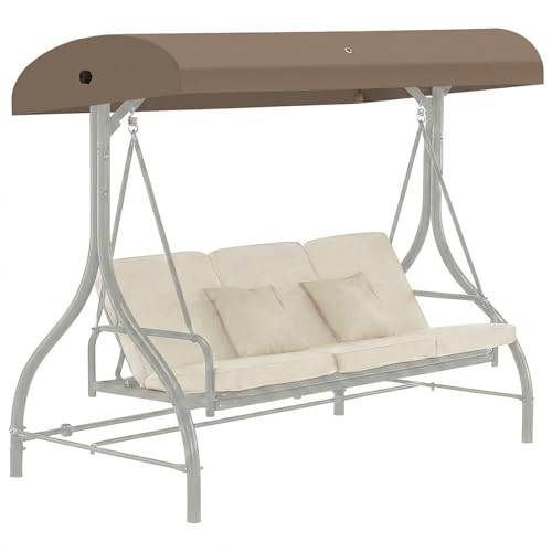 Replacement Canopy Top for GT Porch Swing Model GCS00229C Outdoor Swing Chair Canopy Cover (Beige)