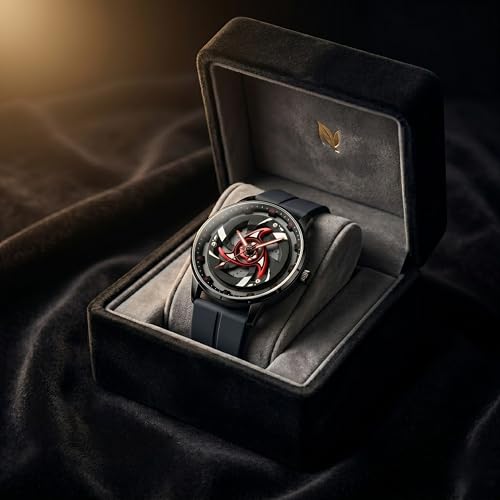Image of GOLDENIZE FASHION Branded Men's Sport Quartz Watch Arrow Wheel Dial 360 Rotating Casual Fashion Stainless Steel Alloy Mens & Boy's Luxury Metal Gift Creative Watch