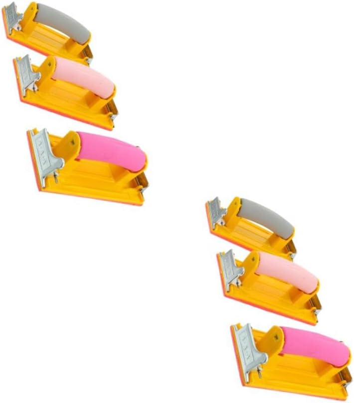 Lurrose 6pcs Manual Drywall Hand Sander Tool Sponge Handle for Comfortable and Drywall Sanding Ergonomic Design Lightweight Easy for Craft Projects