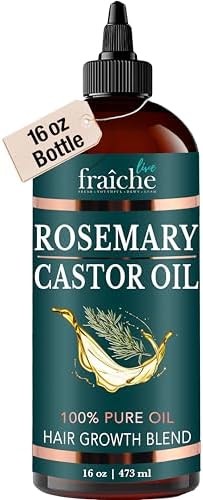 Essential Rosemary Castor Oil for Hair Growth Scalp Oil Hair loss Treatment