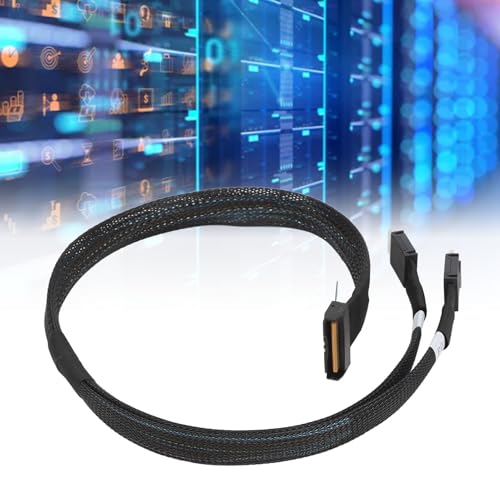 dla Kabla MCIO 8i do OCuLink SFF 8611 4i, OCuLink PCIe PCI Express 5.0 SFF-8611 do Kabla MCIO X8 do Serwerowego Centrum Danych, 50 Cm/19,7