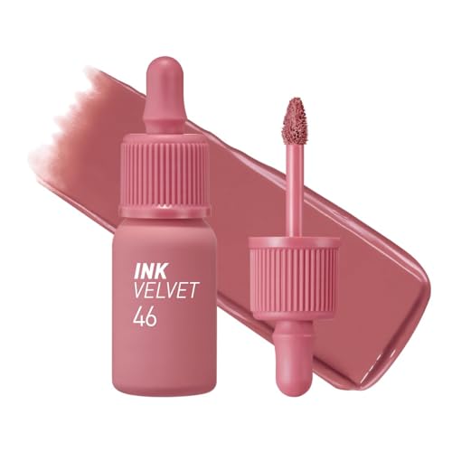 Image of Peripera Ink The Velvet Lip Tint | Highly Pigmented, Longwear & Weightless Lip Tint | Smudge-Proof, Buildable Color for Lips & Cheeks | K-Beauty Makeup, Safe for Sensitive Lips (046 PINK MAUVE NUDE)