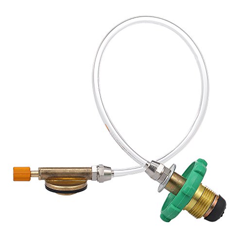 Adaptador de recarga, Romacci Adaptador de reabastecimento de propano para fogão de acampamento Adap