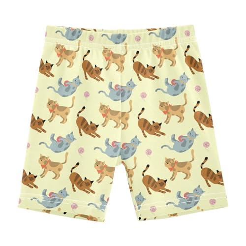 Girls' Shorts Soft Summer Soft Boxers Short Woolly Ball Cat Leggings Dance Bottoms