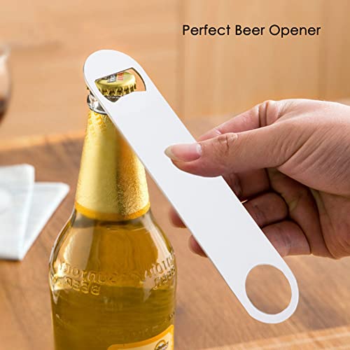 Imprintfavor 12Pcs Set Sublimation Bottle Opener 6.97*1.58 Inch Stainless Steel Beer Bottle Opener Custom Sturdy Sublimation Blank Gifts Kitchen Restaurant Bar Tool Bottle Opener Blanks (17.7*4Cm) #TOP6
