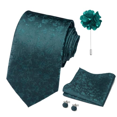 Image of joy alice 70 Colors Ties Set Men Mixed Color Necktie Handkerchief Cufflinks Brooch 3.15 Formal