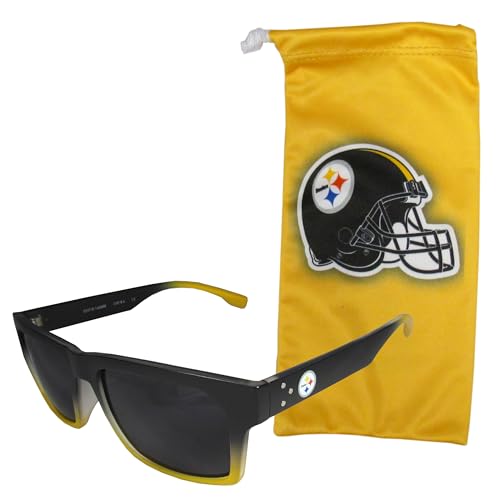 Siskiyou Sports NFL Pittsburgh Steelers Sunglasses and Bag