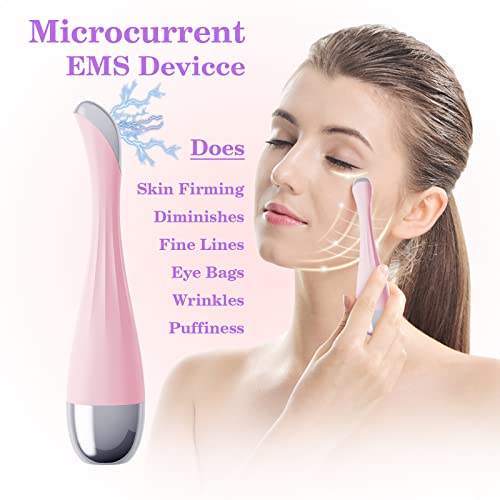 Landwind Eye Massager Wand Electric, 107℉ Heat Vibration Massage Tool For Anti-Aging, Puffy Eyes & Dark Circles, Skin Care Product Absorption, Smart Devices (Pink) #TOP1