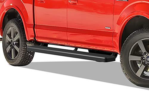 Estribos de Acero Inoxidable Negro 6in para Ford F150 y F250