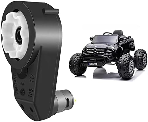 24VRS555 30000RPM Gearbox with High Torque Motor for Power Wheel Motor Upgrade, High Speed 24 Volt Electric Motor with Gear Box for Kids Ride On Car SUV Replacement Parts