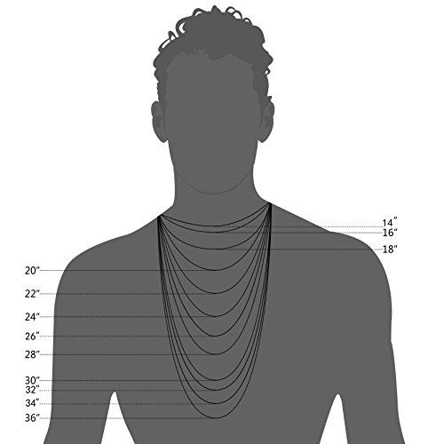 FIBO STEEL 6MM Curb Chain Necklace for Men Stainless Steel Biker Punk Style, 24 inches